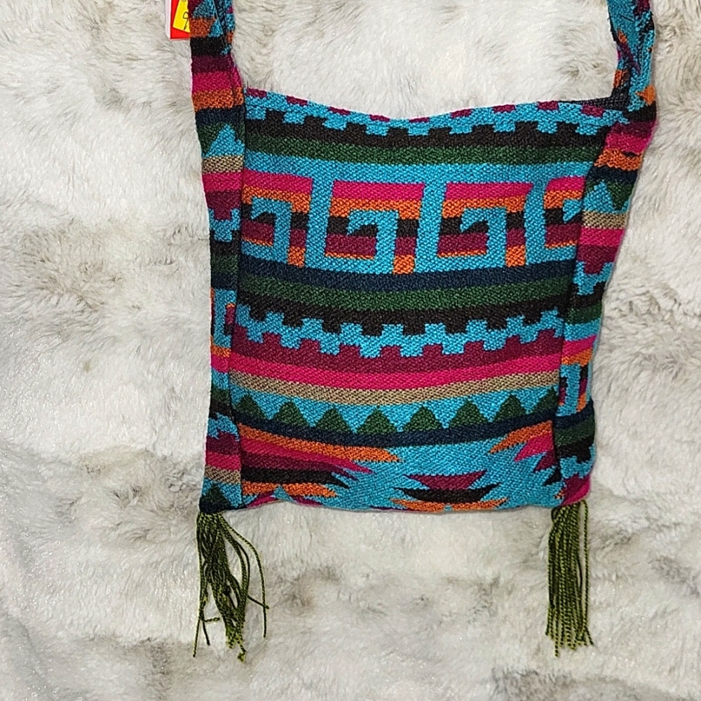 South America hand made crossbody purse.